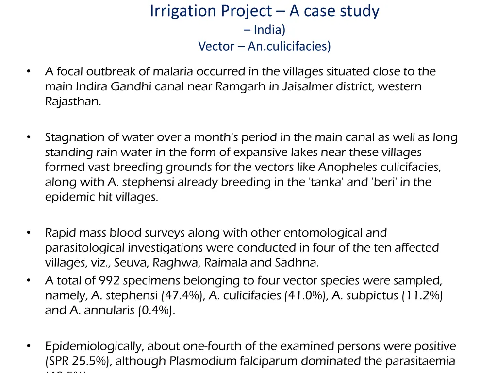 irrigation project a case study india vector