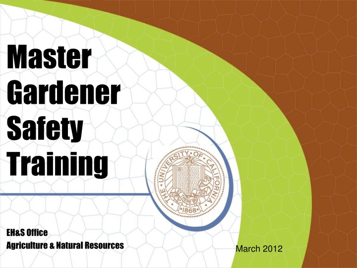 master gardener safety training