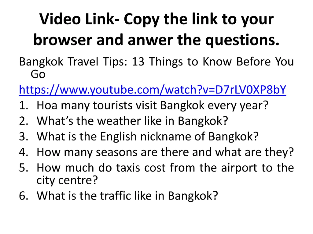 video link copy the link to your browser