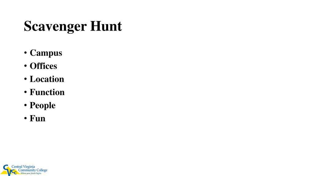 scavenger hunt