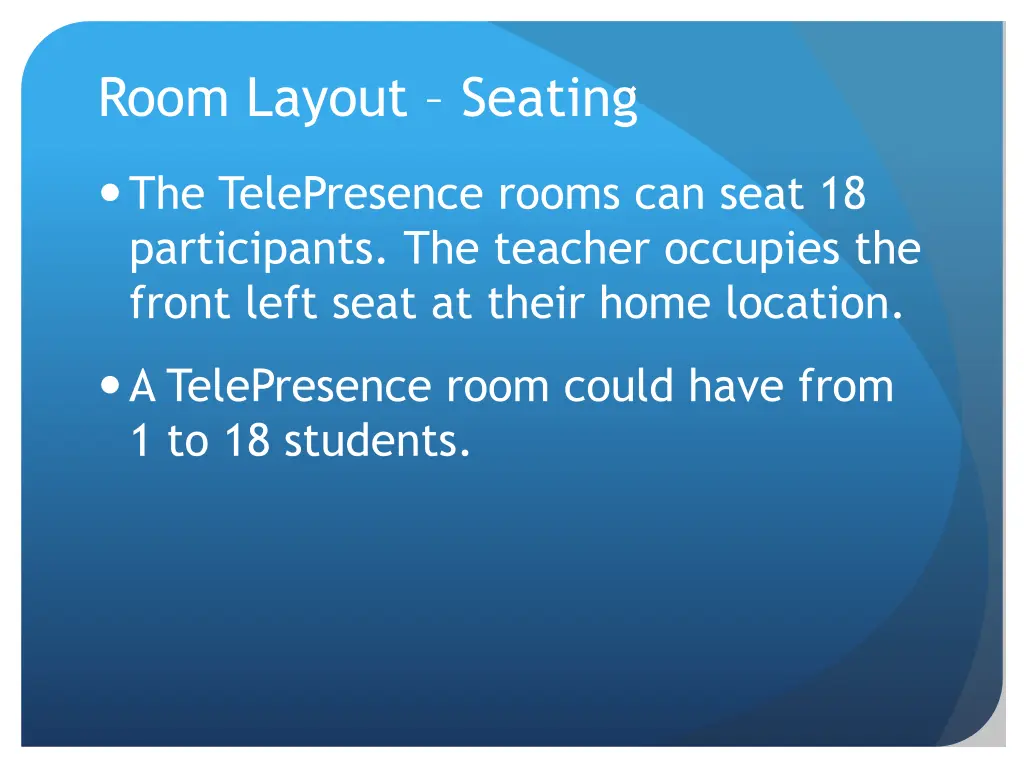 room layout seating