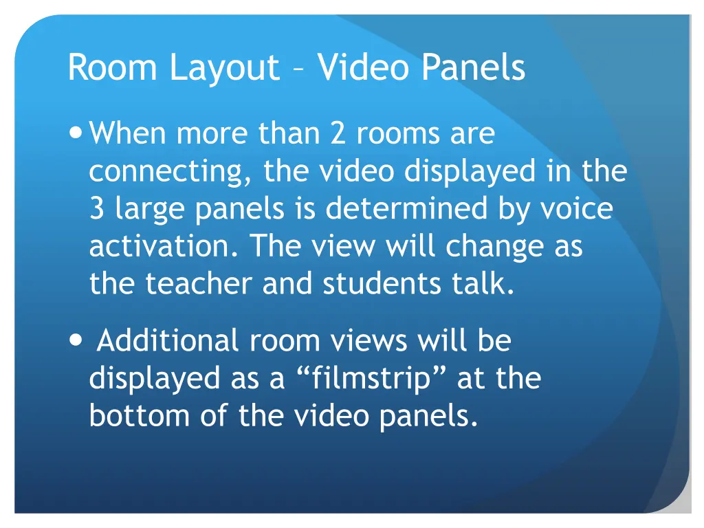 room layout video panels 1