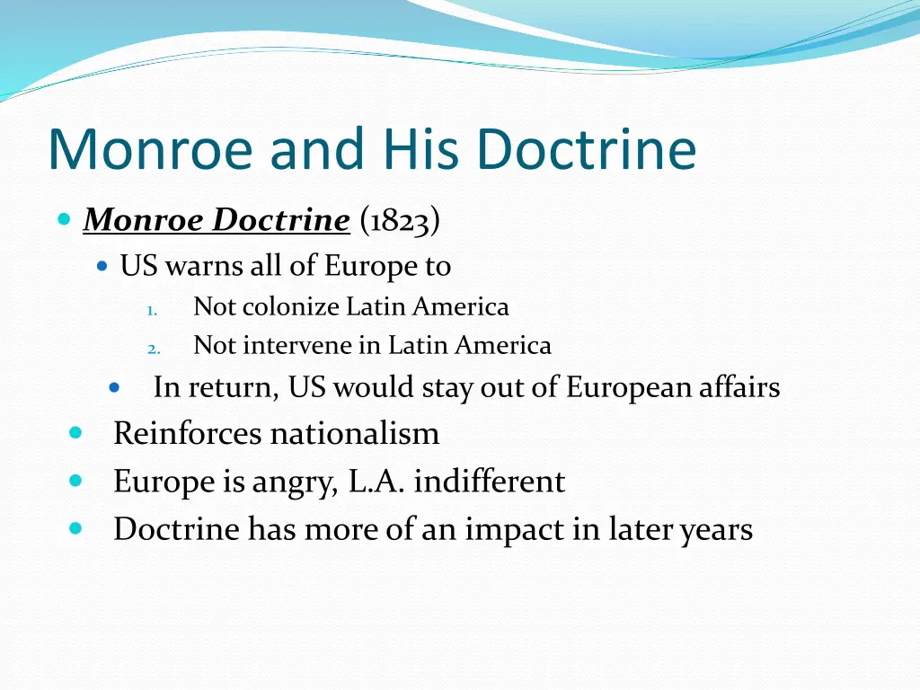 monroe and his doctrine