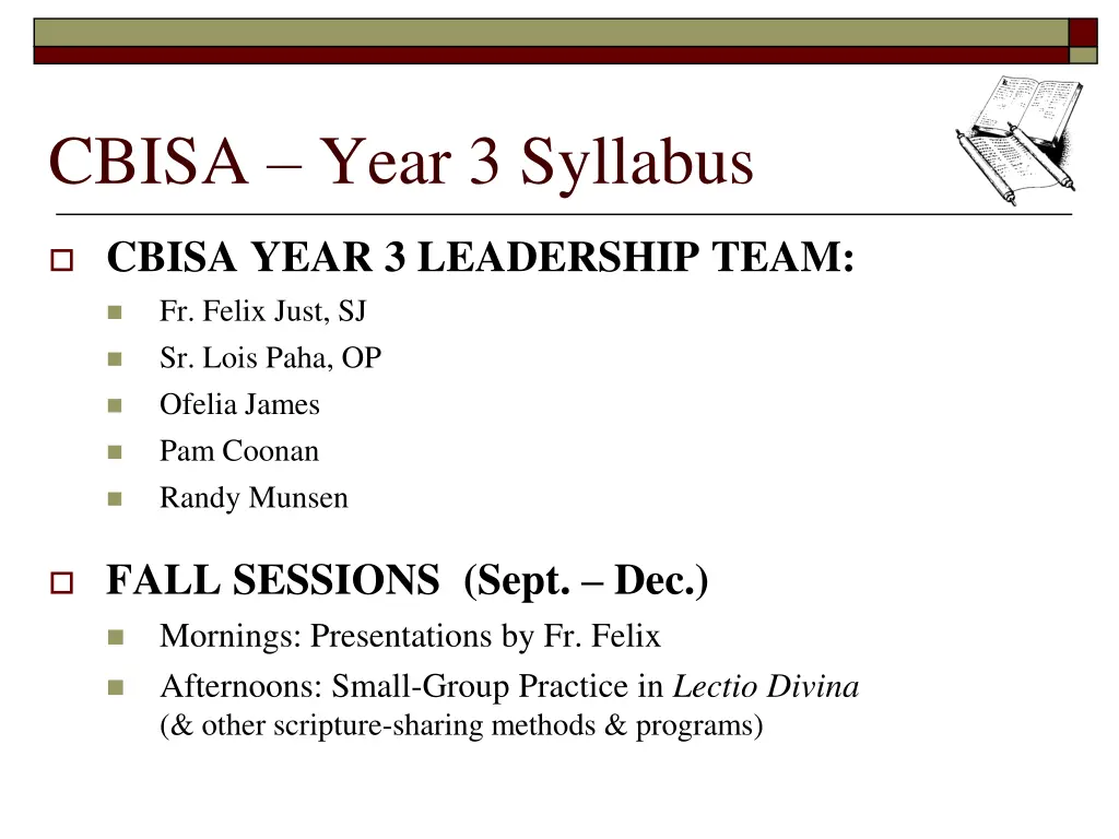 cbisa year 3 syllabus 1