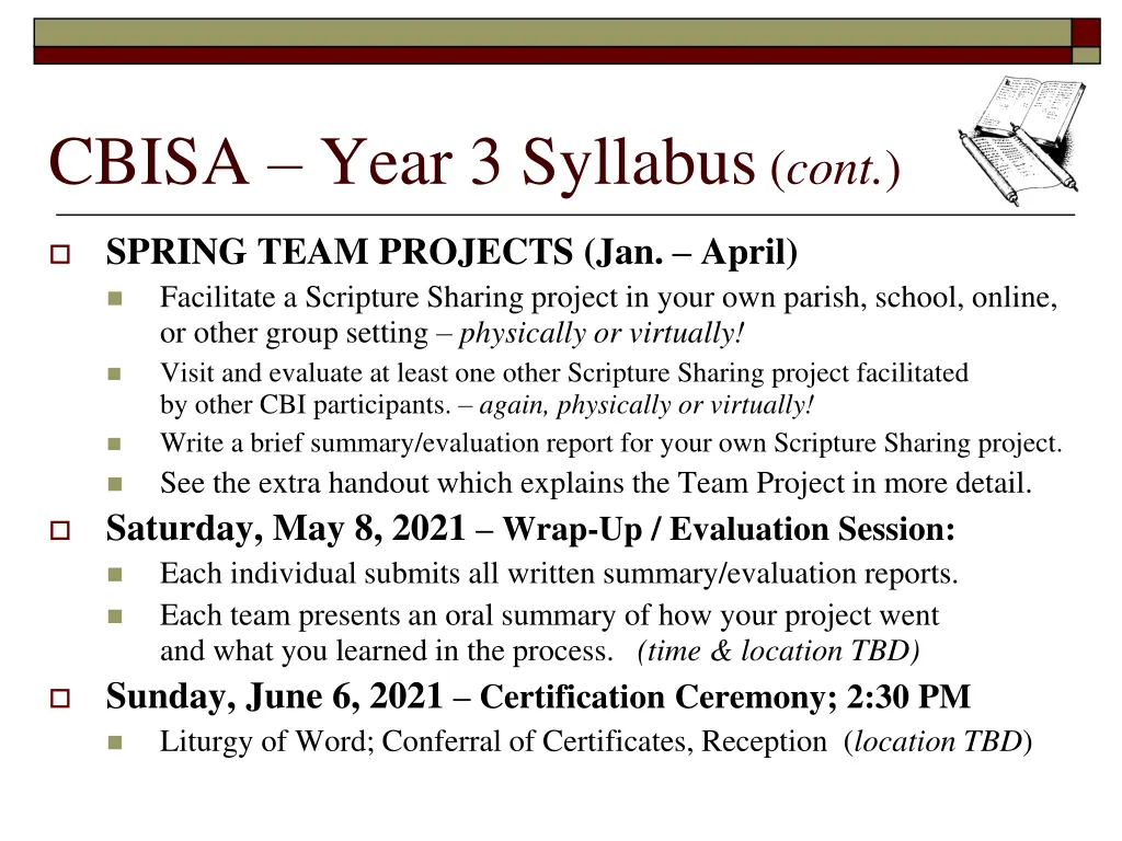 cbisa year 3 syllabus cont