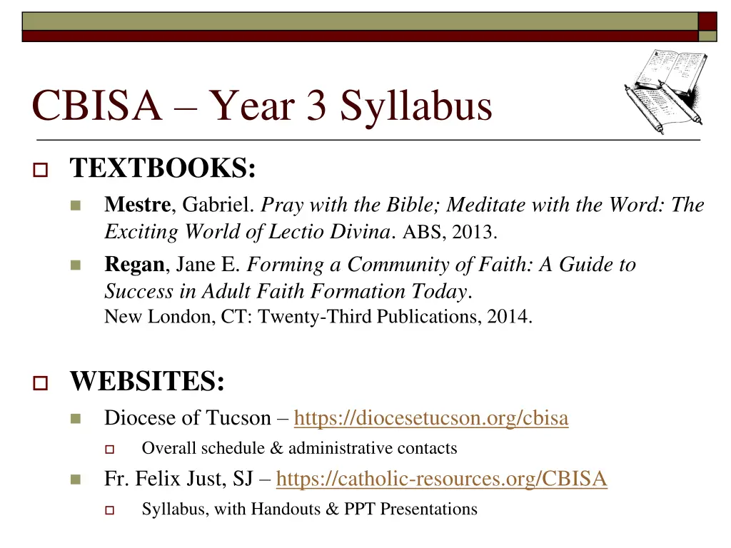 cbisa year 3 syllabus