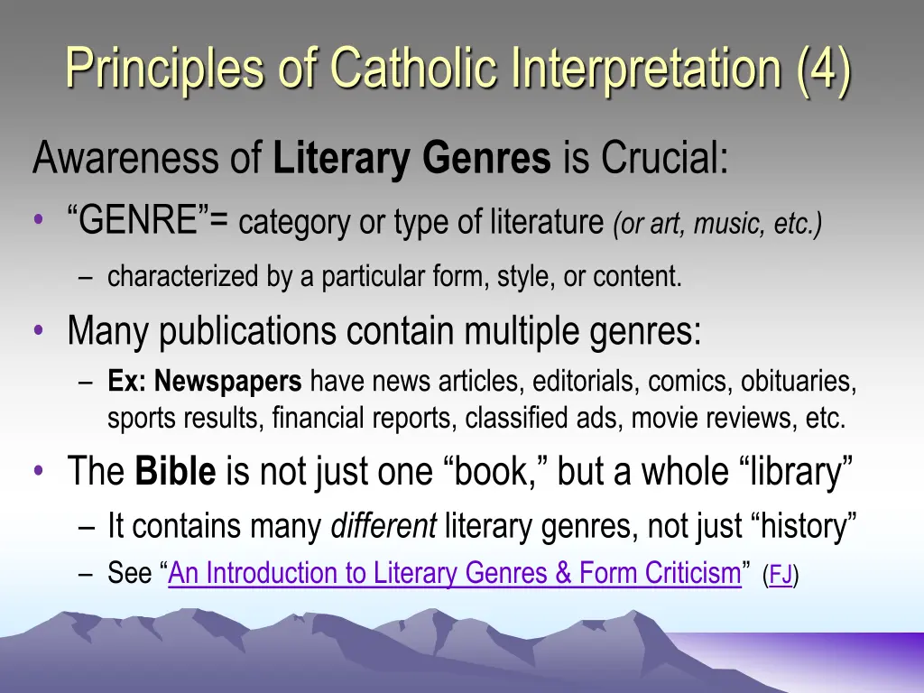 principles of catholic interpretation 4