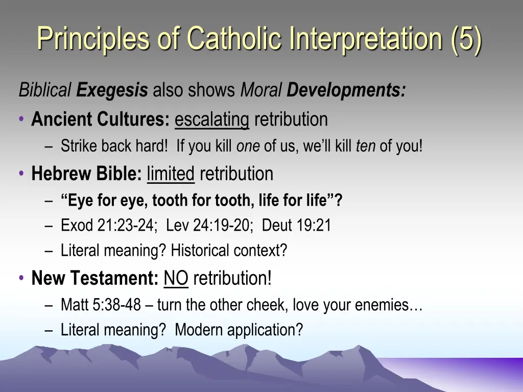 principles of catholic interpretation 5 3