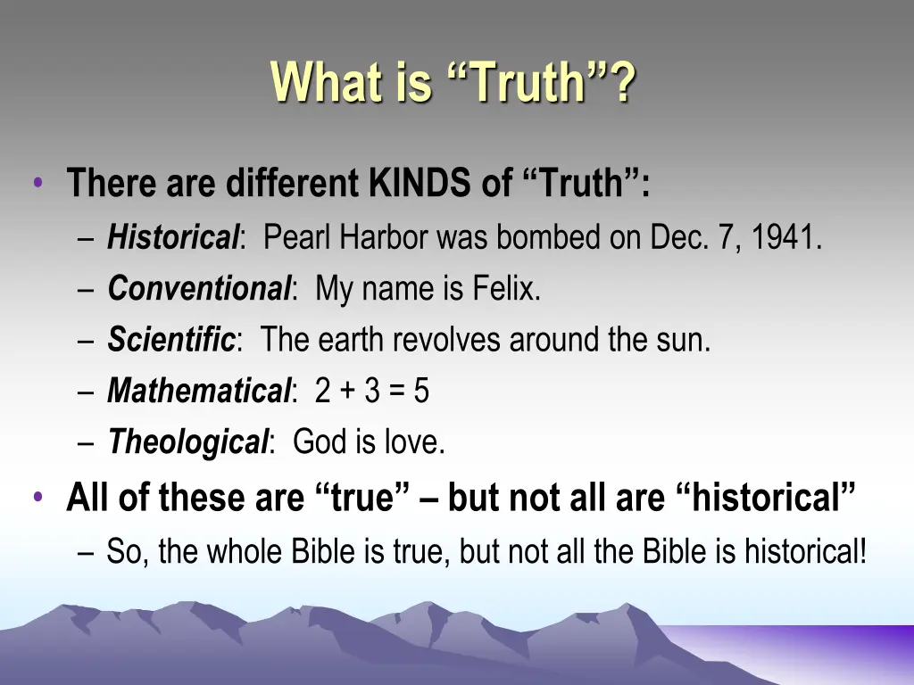 what is truth