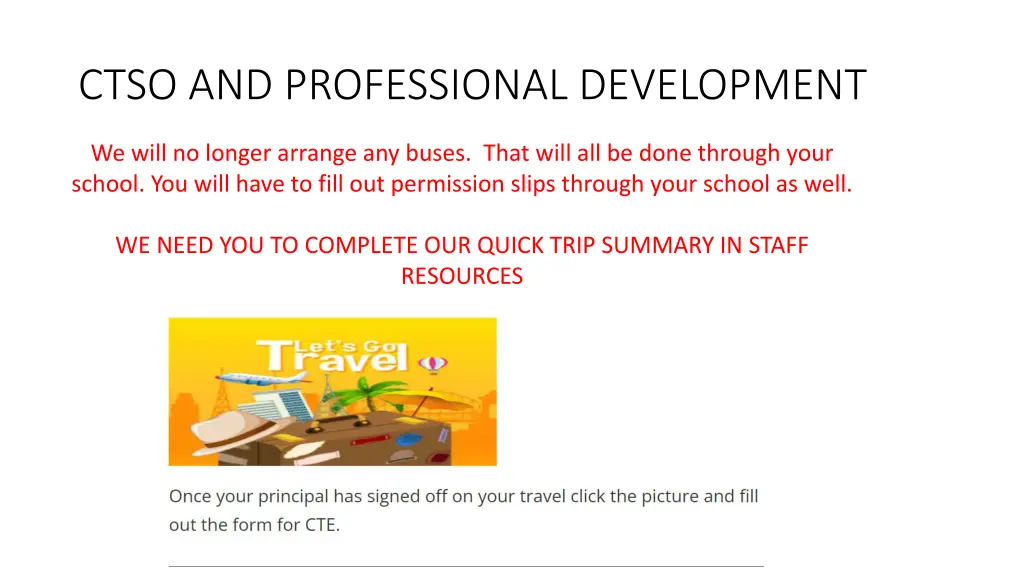 ctso and professional development