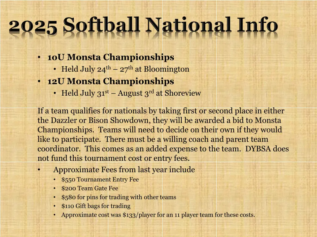 1ou monsta championships held july
