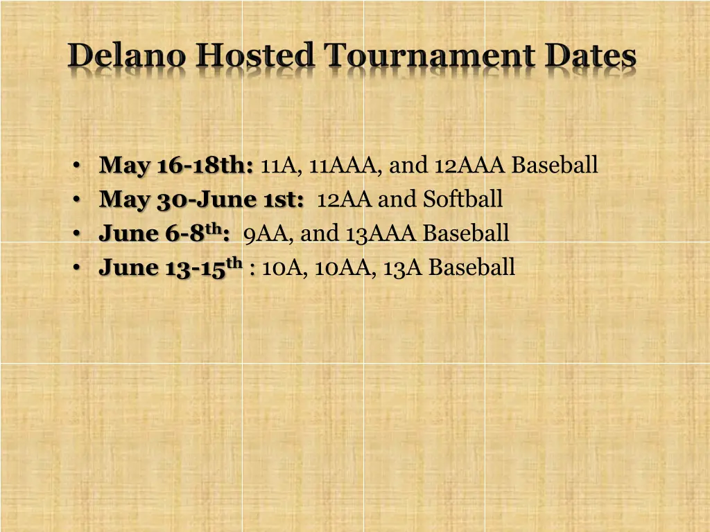 may 16 18th 11a 11aaa and 12aaa baseball