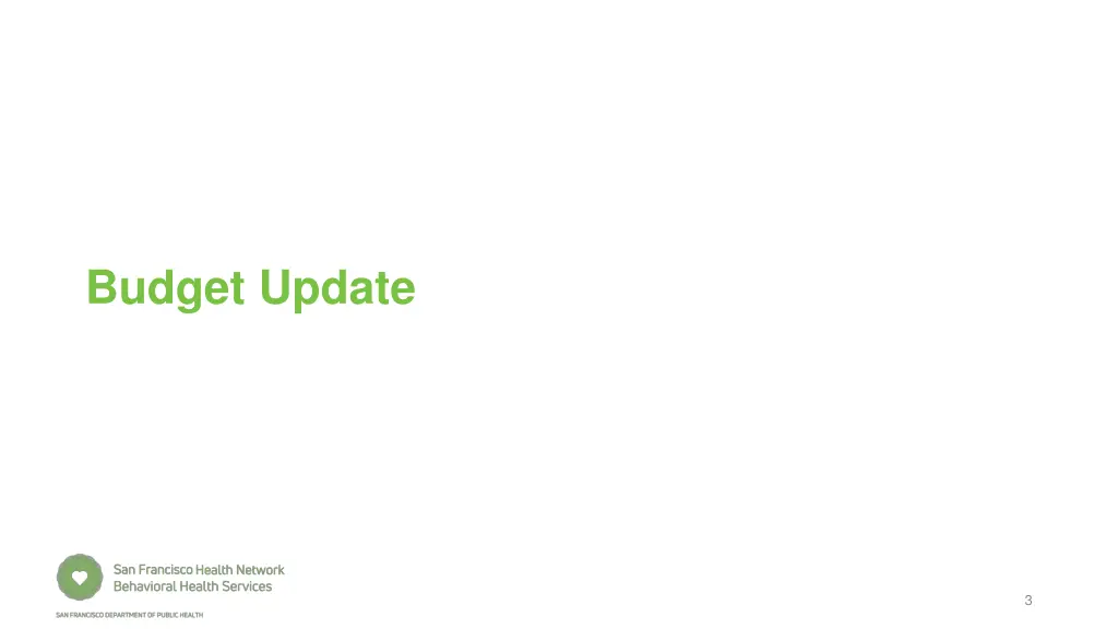 budget update