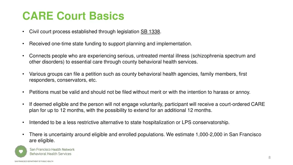 care court basics