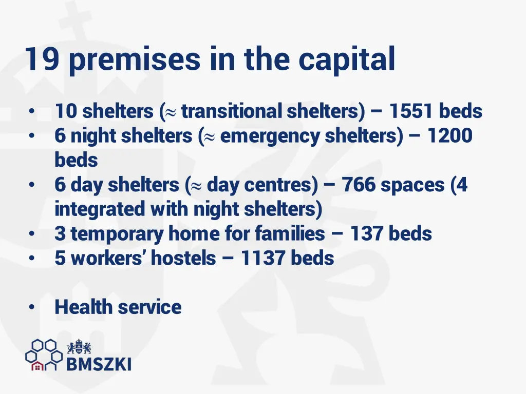 19 premises in the capital
