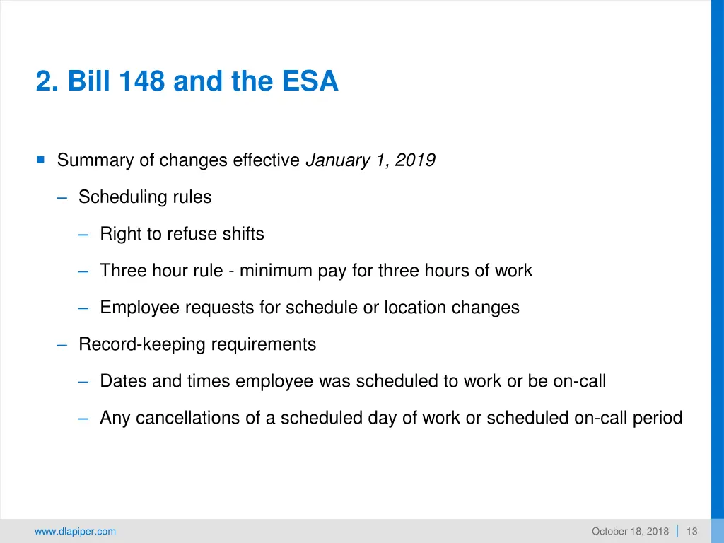 2 bill 148 and the esa 2