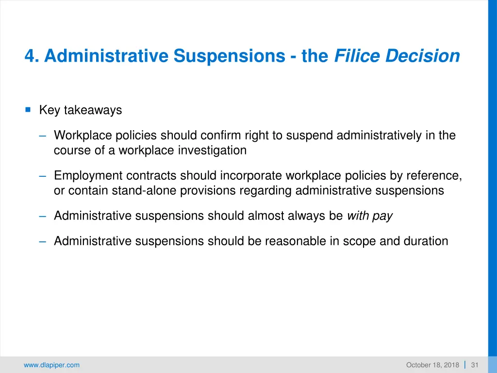 4 administrative suspensions the filice decision 5
