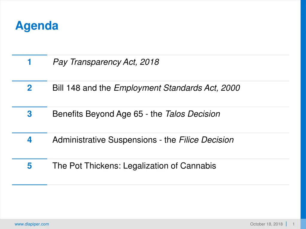 agenda