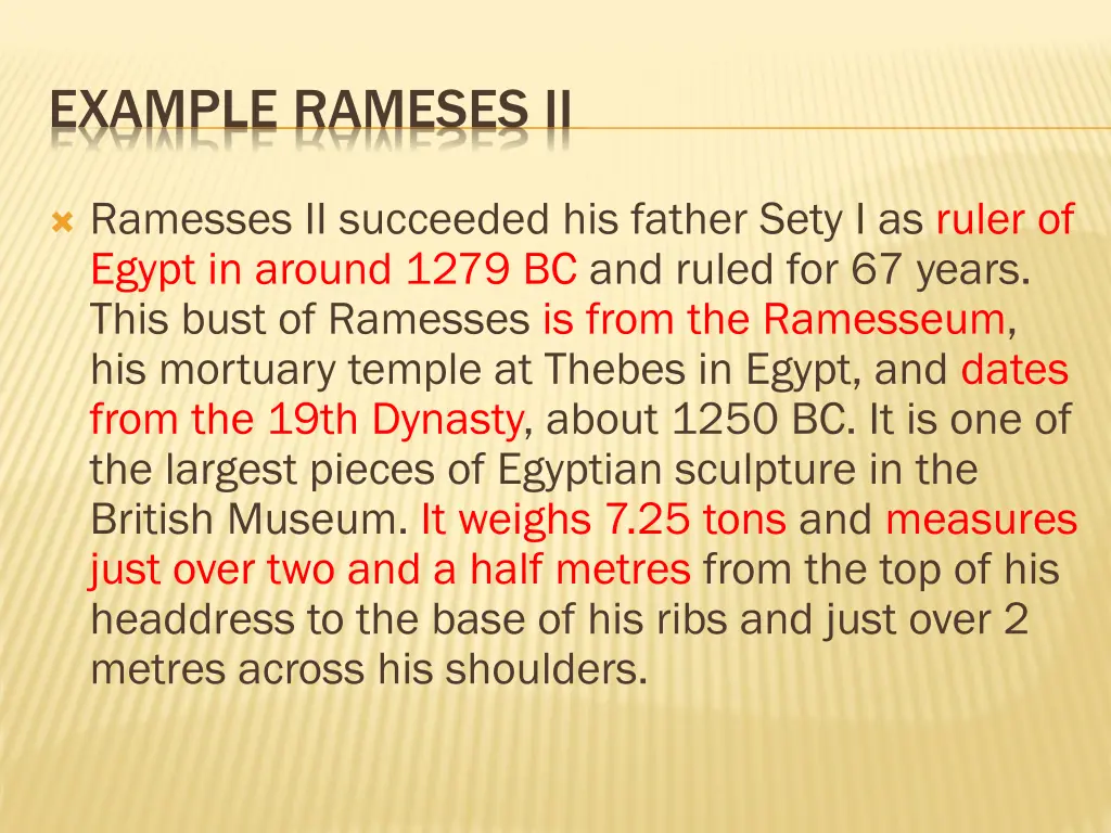 example rameses ii