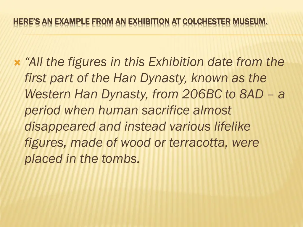 here s an example from an exhibition