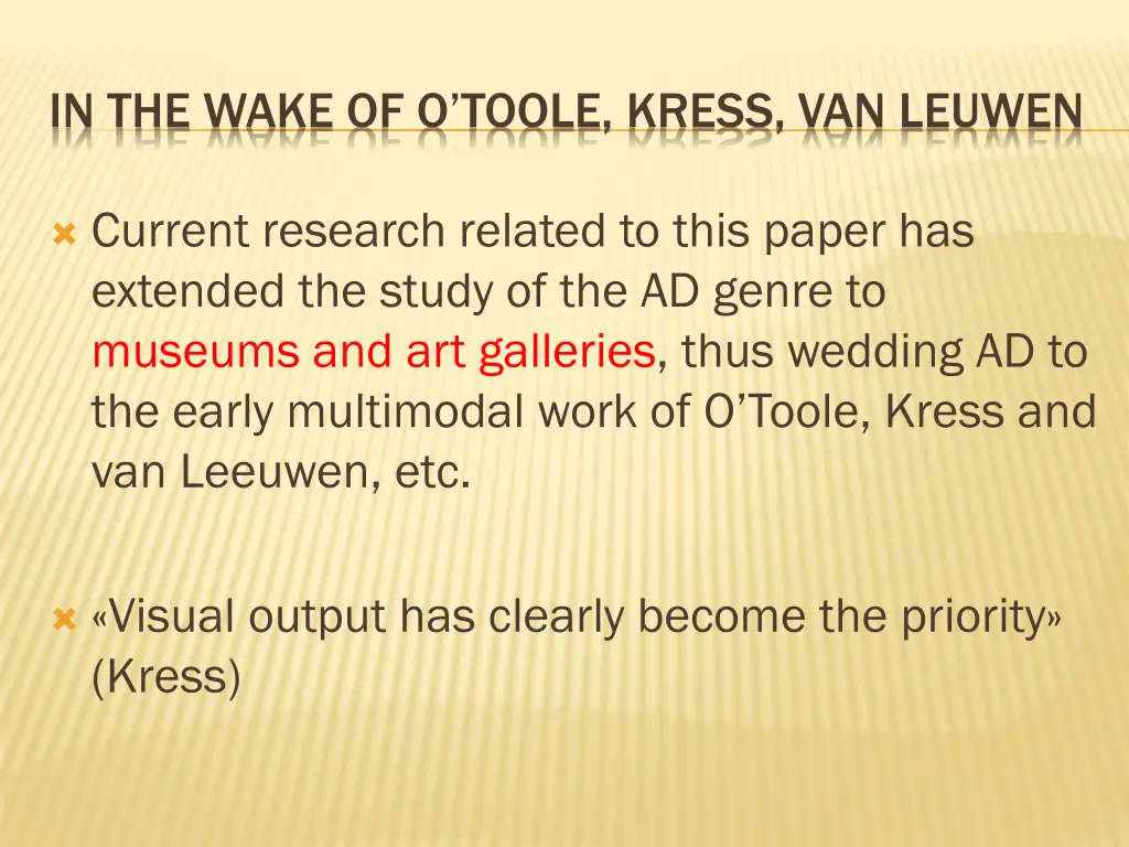 in the wake of o toole kress van leuwen