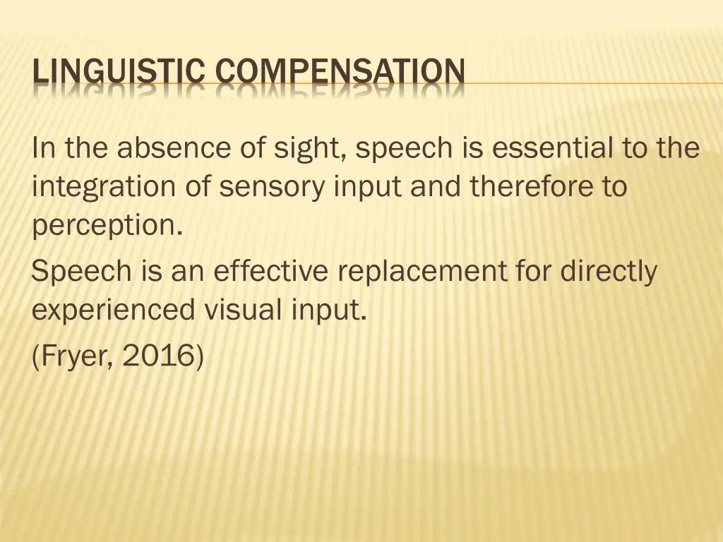 linguistic compensation