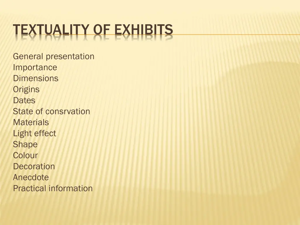 textuality of exhibits
