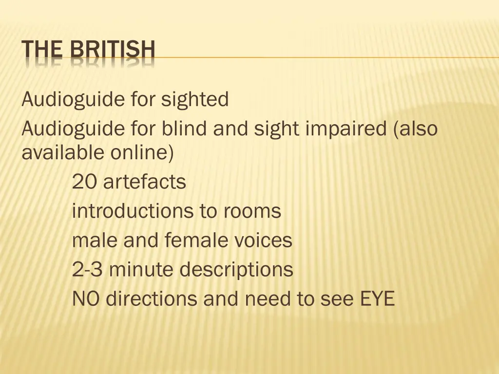 the british