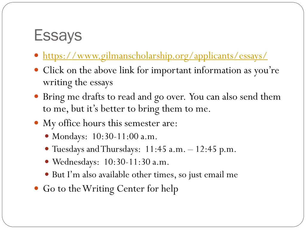 essays
