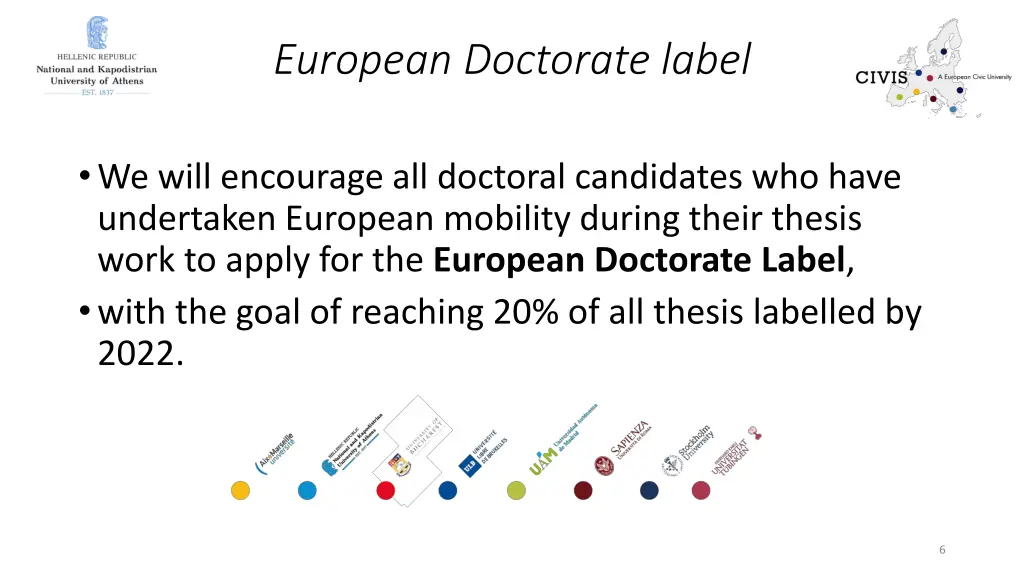 european doctorate label