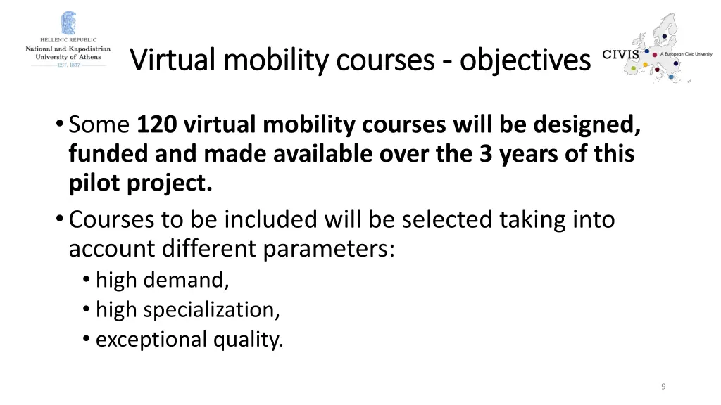 virtual mobility courses virtual mobility courses
