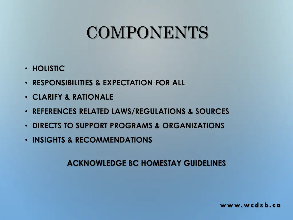components