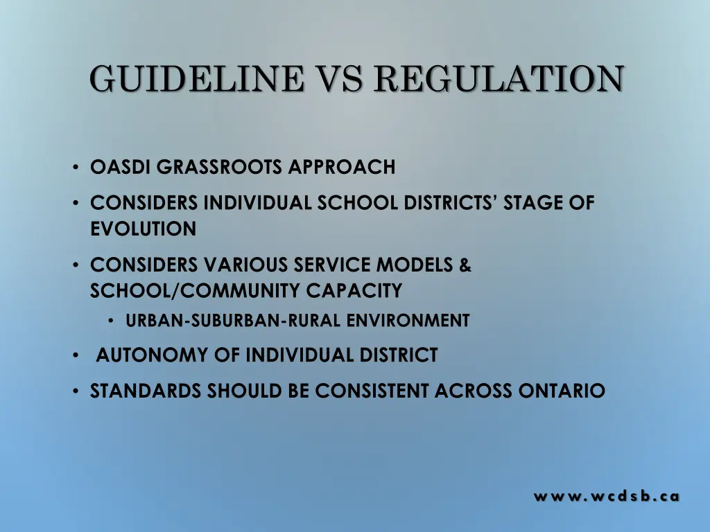 guideline vs regulation