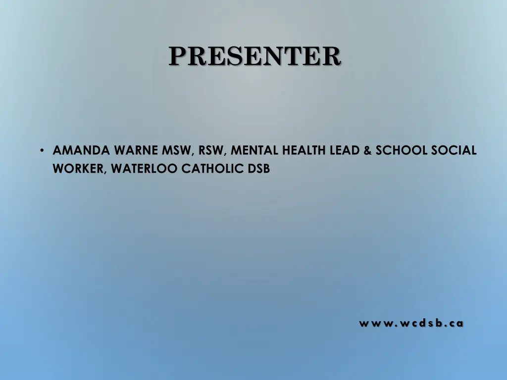 presenter
