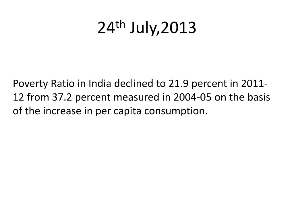 24 th july 2013