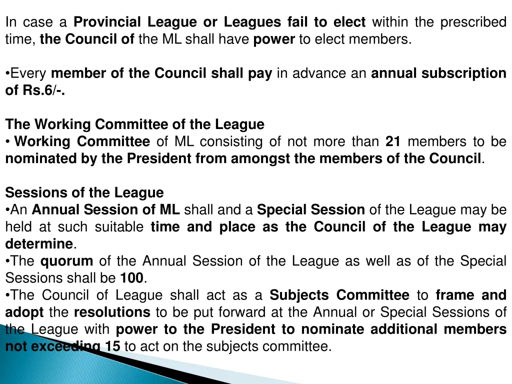 in case a provincial league or leagues fail