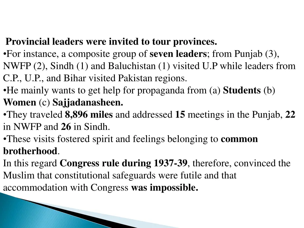 provincial leaders were invited to tour provinces