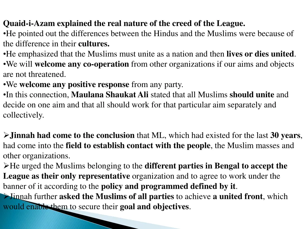 quaid i azam explained the real nature