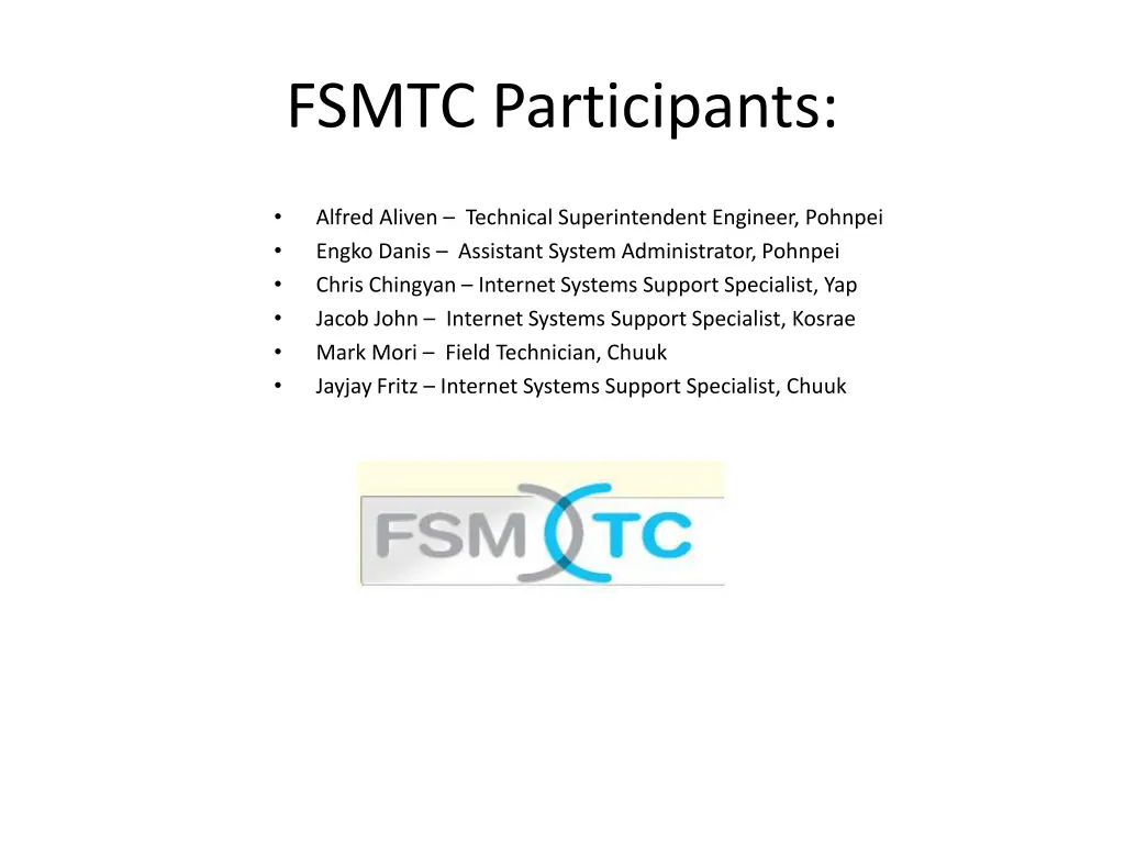 fsmtc participants