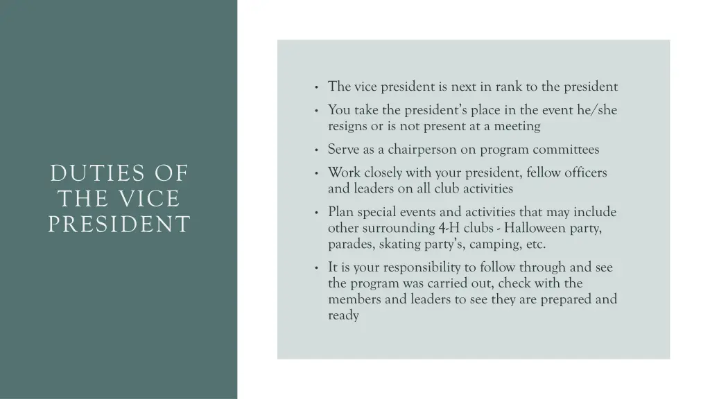 the vice president is next in rank