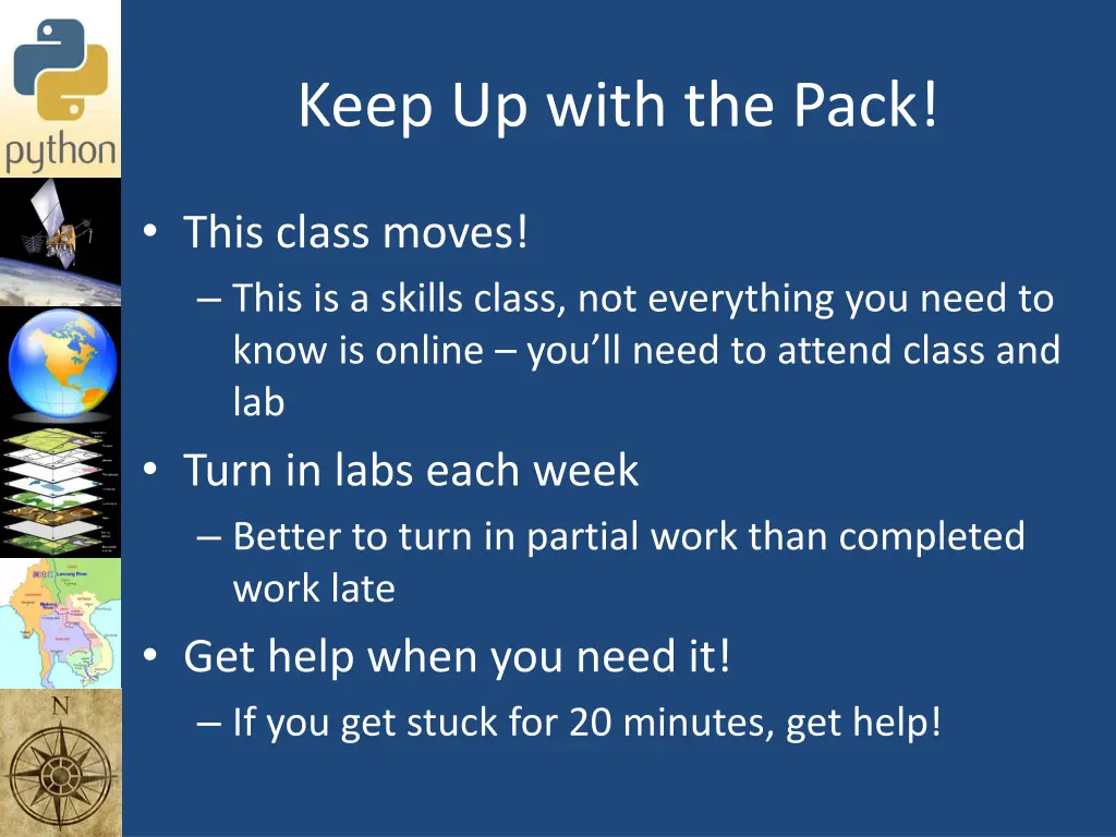 keep up with the pack