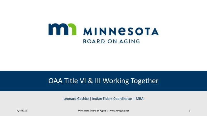 oaa title vi iii working together