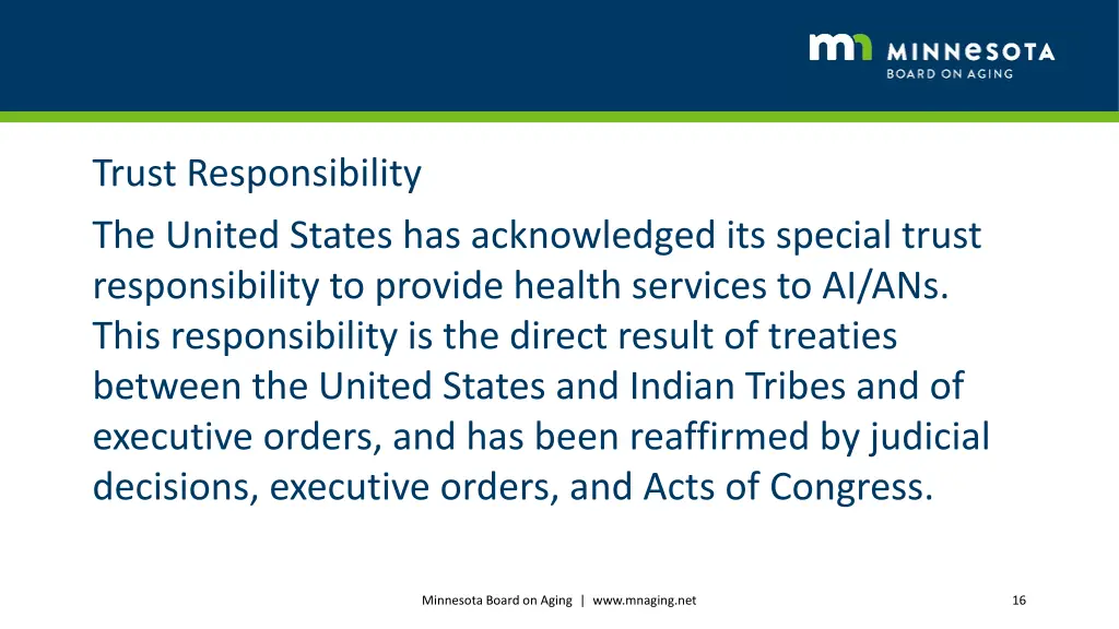 trust responsibility the united states