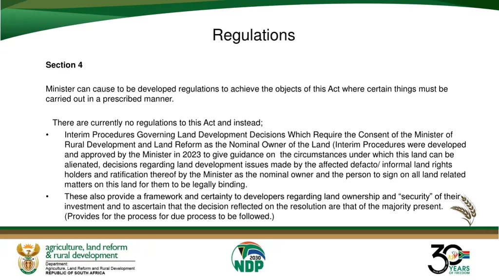 regulations