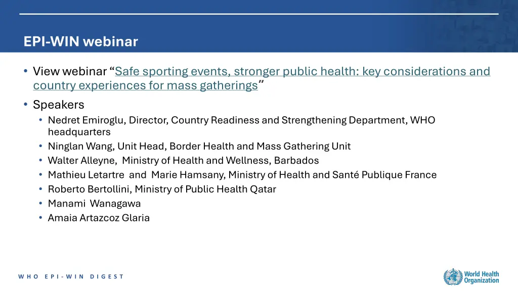 epi win webinar