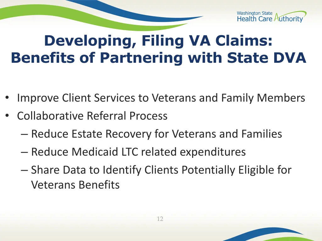 developing filing va claims benefits