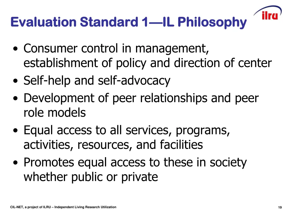 evaluation standard 1 evaluation standard 1