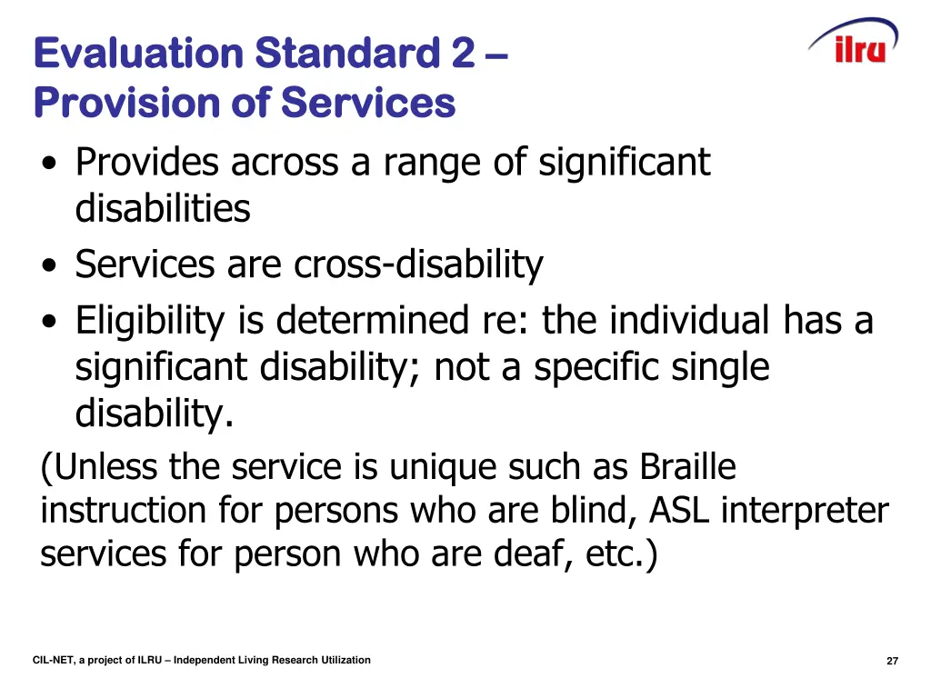 evaluation standard 2 evaluation standard