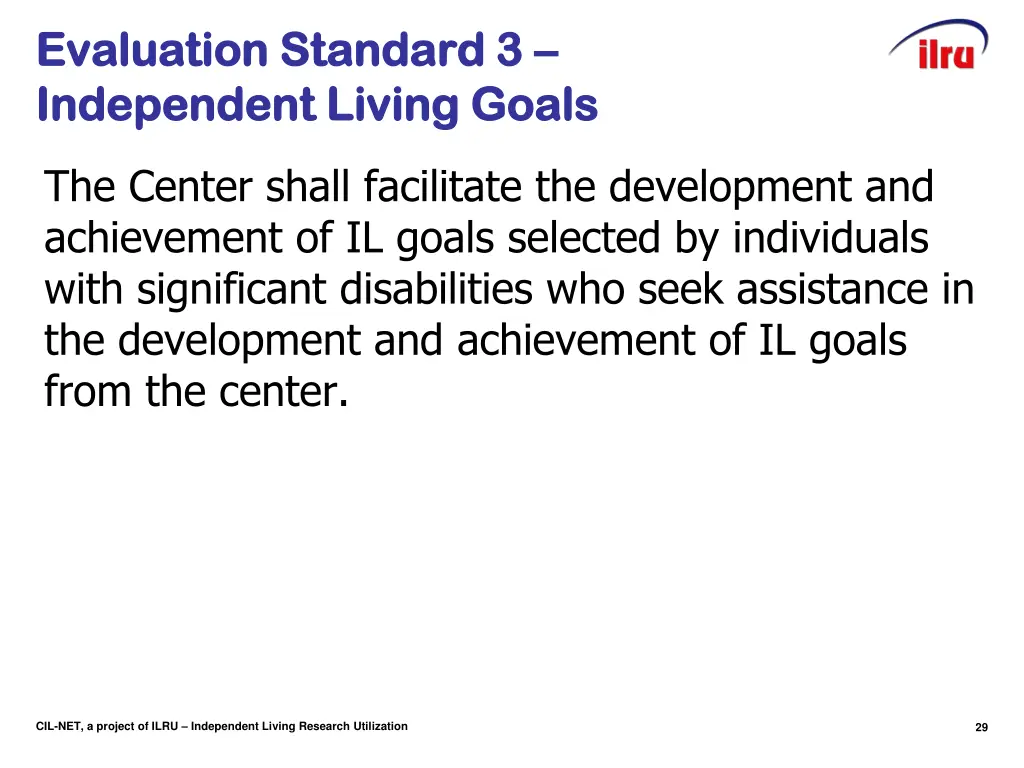 evaluation standard 3 evaluation standard