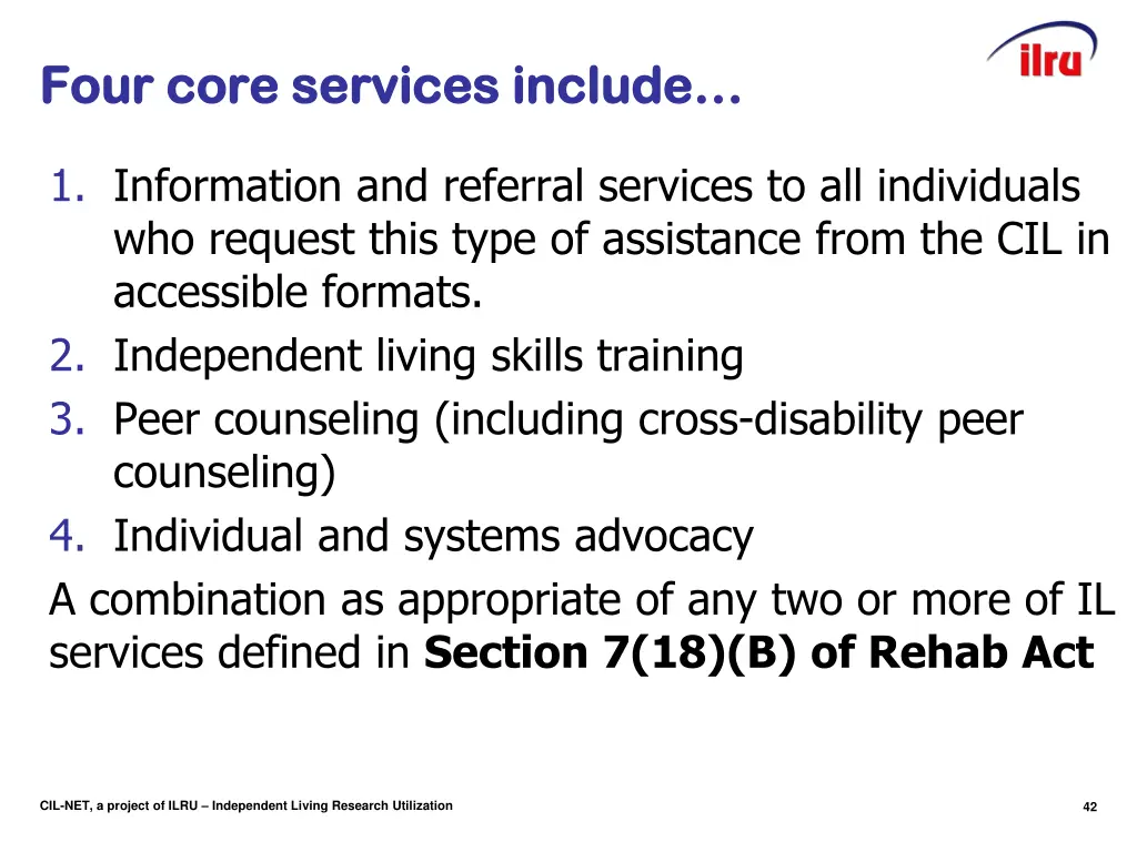 four core services include four core services